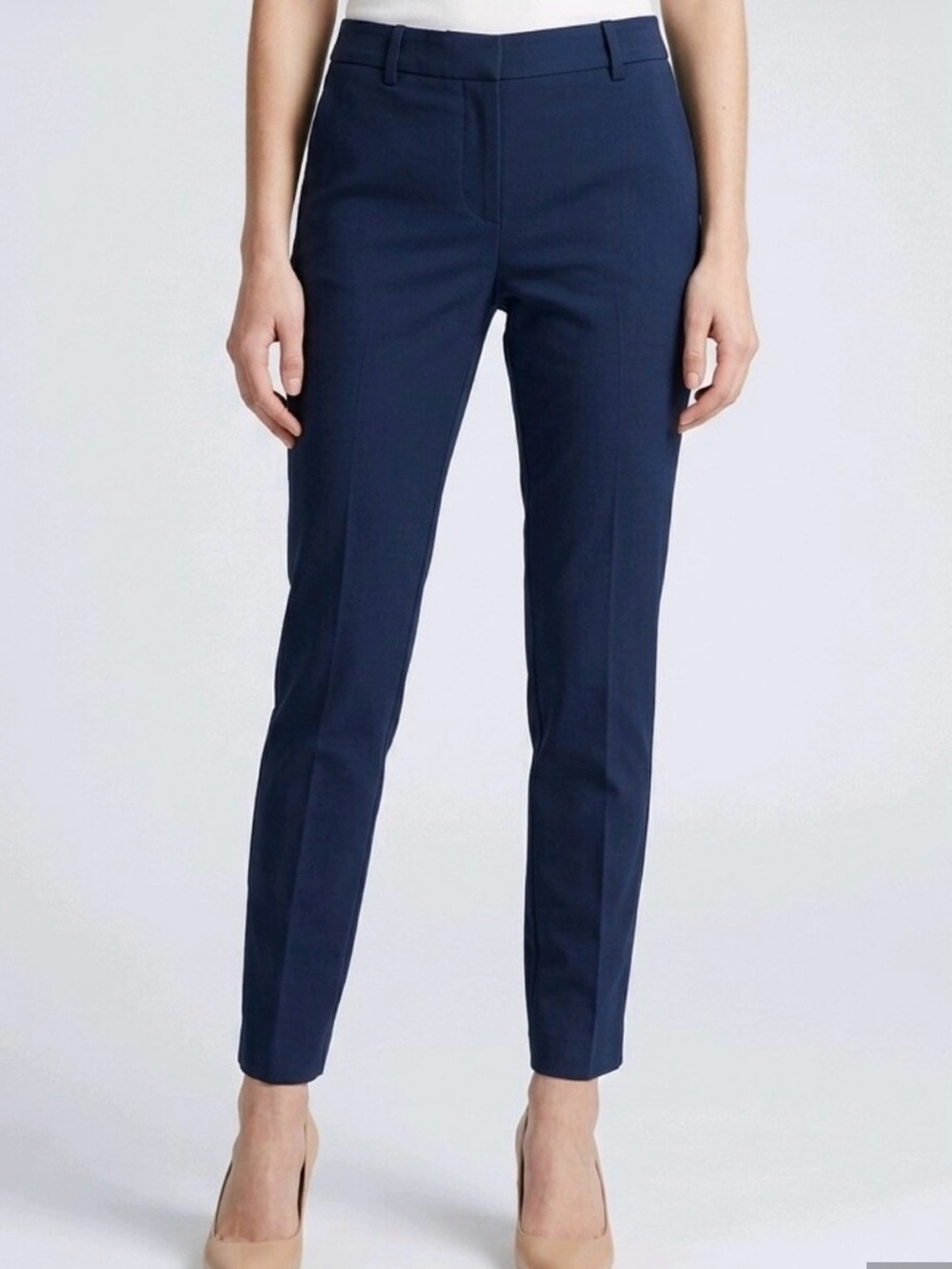 J.Crew Ruby Crop Pant Navy Stretch Career Office Dress Ankle Trousers Size 12